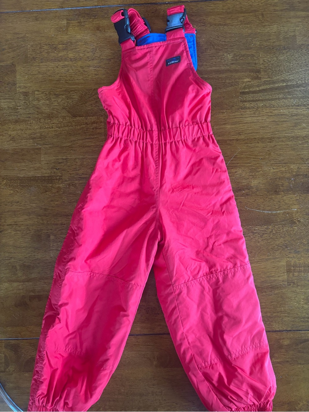 L.L. Bean Kids XXS/4 Red Snow Bib Overalls